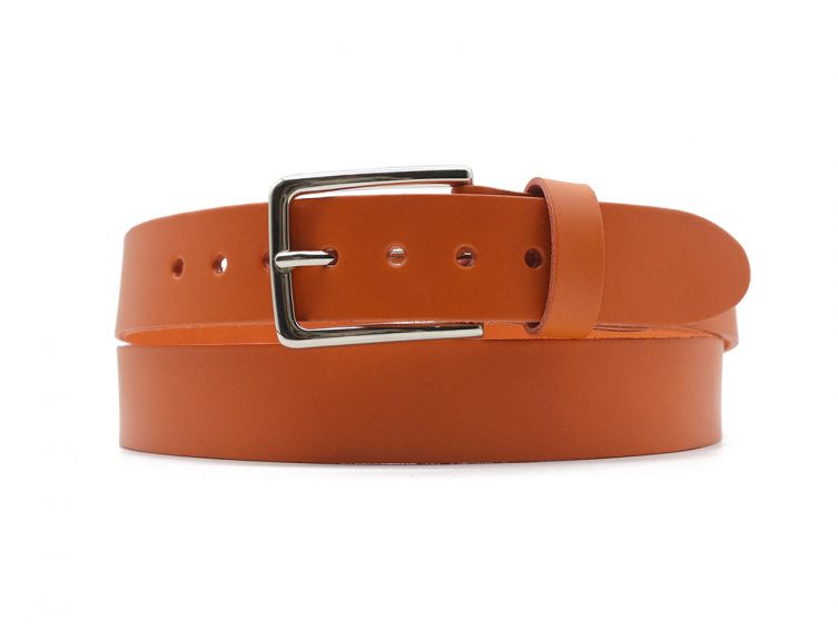 Ceinture la guêpe en cuir orange 1037