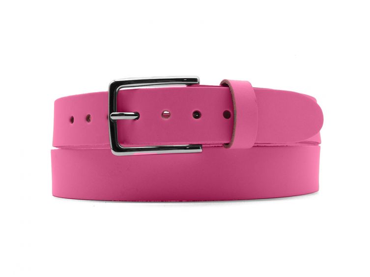 Ceinture la guêpe en cuir rose 1037