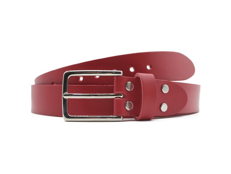 Ceinture la guêpe en cuir rouge 1037