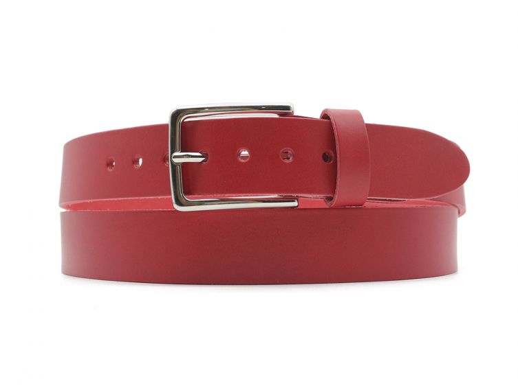 Ceinture la guêpe en cuir rouge 1037