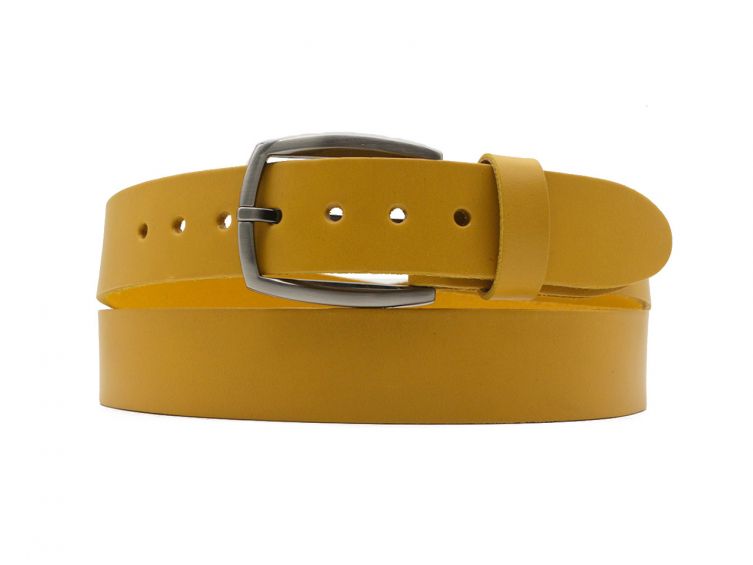 Ceinture la guêpe en cuir moutarde 1043