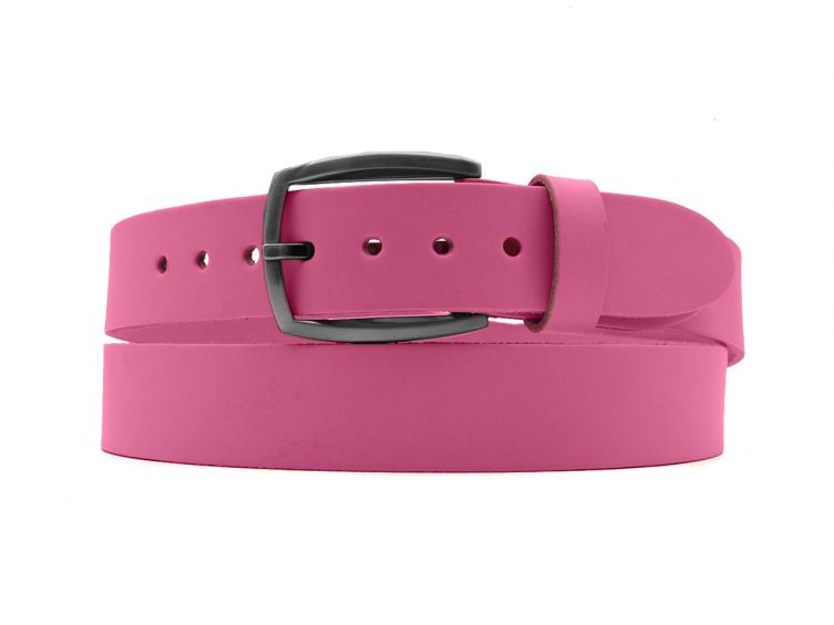 Ceinture la guêpe en cuir rose 1043