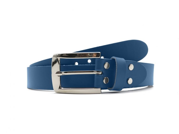 Ceinture la guêpe en cuir bleu royal 1045