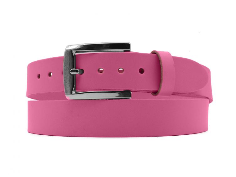 Ceinture la guêpe en cuir rose 1045