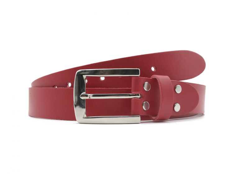 Ceinture la guêpe en cuir rouge 1045