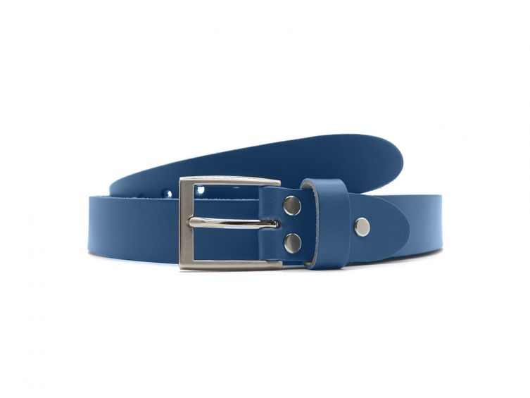 Ceinture la guêpe en cuir bleu royal 1051