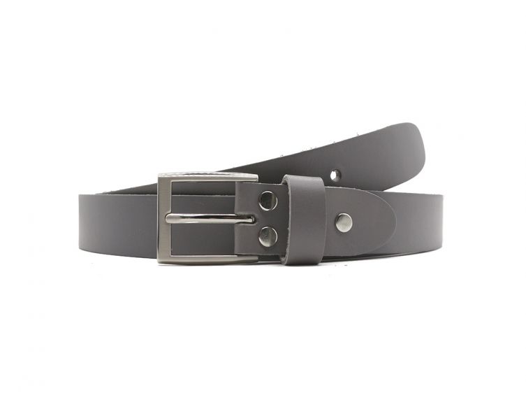Ceinture la guêpe en cuir gris moyen 1051