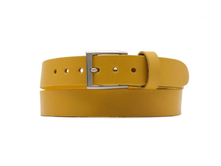 Ceinture la guêpe en cuir moutarde 1051