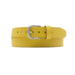 Ceinture la guêpe en cuir jaune 1052