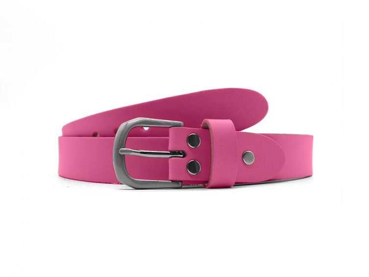 Ceinture la guêpe en cuir rose 1052