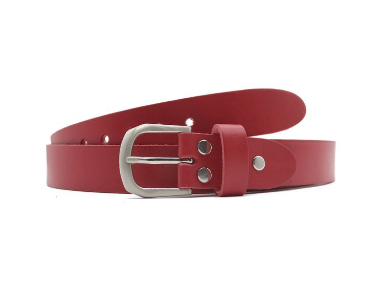Ceinture la guêpe en cuir rouge 1052