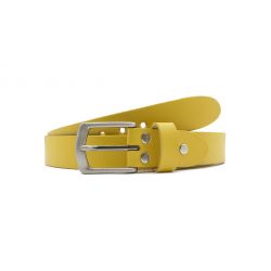 Ceinture la guêpe en cuir jaune 1053