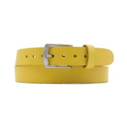 Ceinture la guêpe en cuir jaune 1053