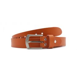 Ceinture la guêpe en cuir orange 1053