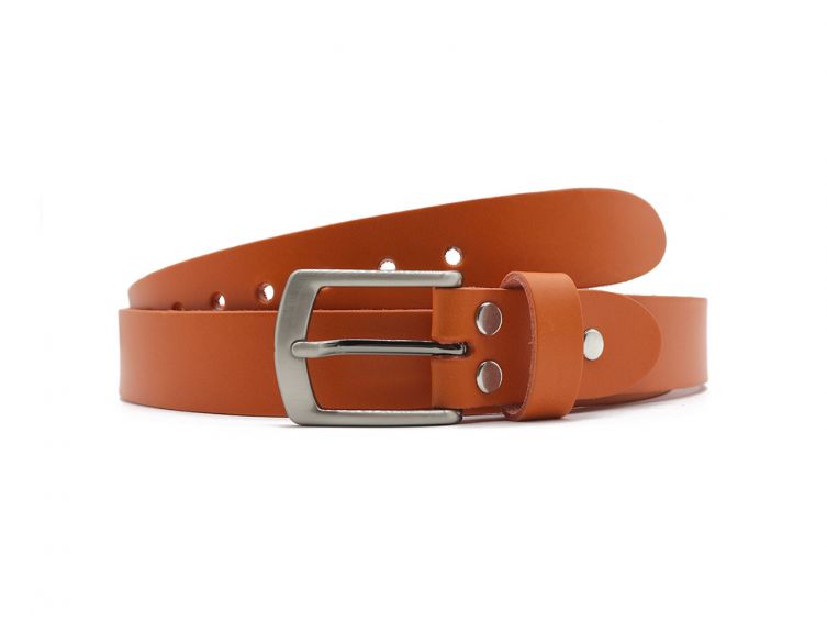 Ceinture la guêpe en cuir orange 1053