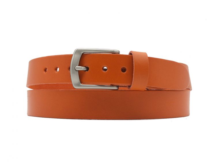 Ceinture la guêpe en cuir orange 1053