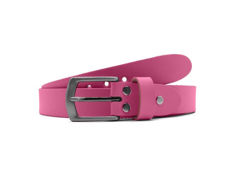 Ceinture la guêpe en cuir rose 1053