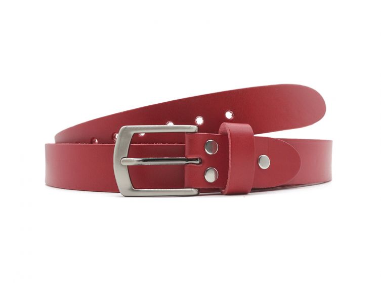 Ceinture la guêpe en cuir rouge 1053