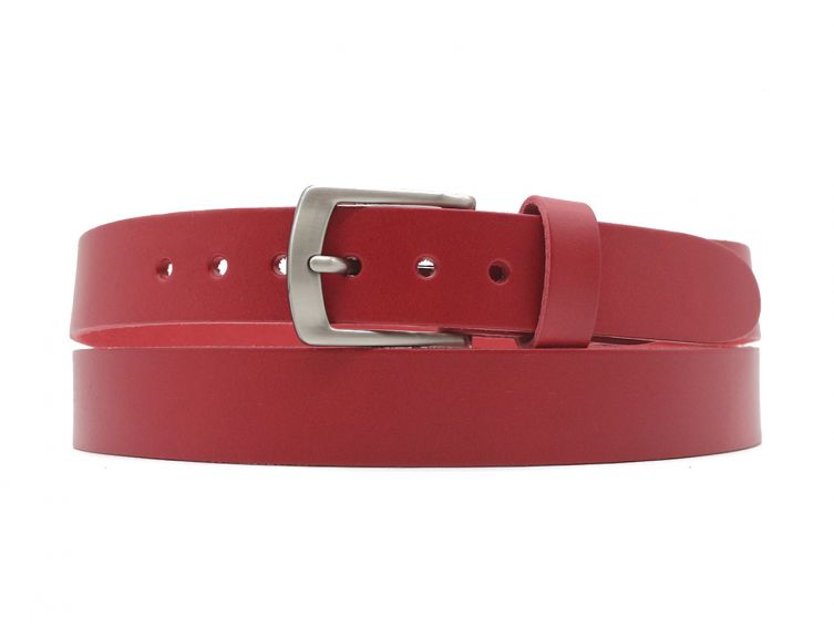 Ceinture la guêpe en cuir rouge 1053