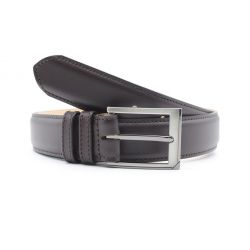 Ceinture en cuir lisse marron 6097
