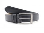 Ceinture en cuir lisse noir 6097