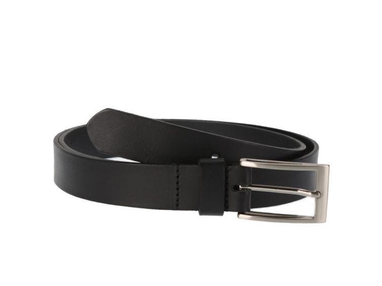 Ceinture cuir noir boucle longue et élégante 4056