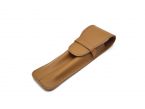 Etui 2 stylos en cuir gold