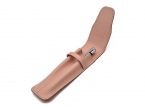Etui 2 stylos en cuir rose