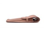 Etui 2 stylos en cuir rose
