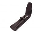 Etui 2 stylos en cuir marron foncé