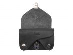 Porte-monnaie original en cuir noir - 414