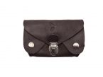 Porte-monnaie original en cuir marron - 414