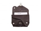 Porte-monnaie original en cuir marron - 414