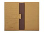 Porte chéquier en cuir grainé beige, talon haut - PM-012-05 
