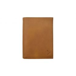 Portefeuille "Luxe" en cuir gold - 13 cm, 2 volets - PM-001-01