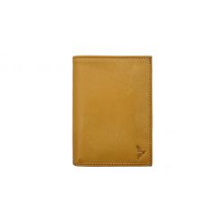 Portefeuille "Luxe" en cuir gold - 13 cm, 3 volets - PM-002-01