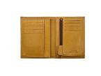 Portefeuille "Luxe" en cuir gold - 13 cm, 3 volets - PM-002-01