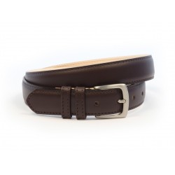  Ceinture homme en cuir marron doublée 