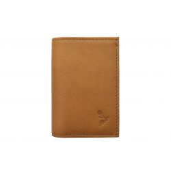 Porte-cartes compact "Luxe" tout cuir gold - PM-038-01