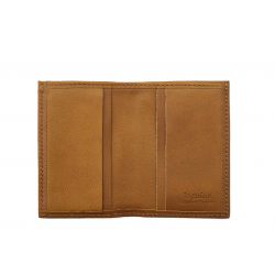 Porte-cartes compact "Luxe" tout cuir gold - PM-038-01