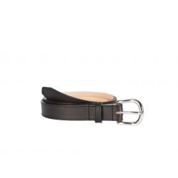 Fine ceinture femme en cuir noir 5083 
