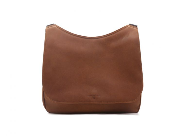 Gibecière porté croisé en cuir fauve - B314