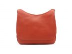 Gibecière porté croisé en cuir orange - B314