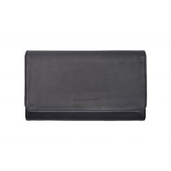 Compagnon en cuir noir - B84