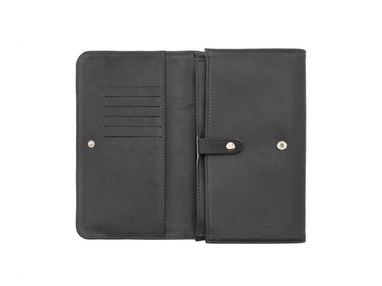Compagnon en cuir noir - B84
