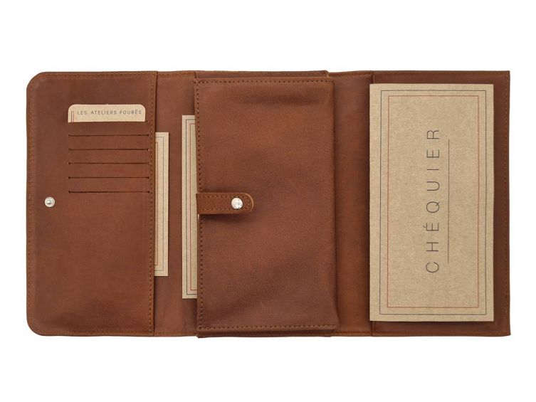 Compagnon en cuir fauve - B84