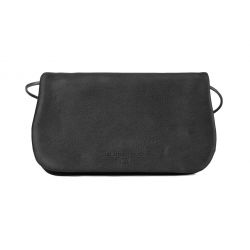 Pochette nomade en cuir noir - compatible iphone 10+ - B96