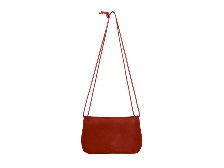 Pochette nomade en cuir rouge - compatible iphone 10+ - B96