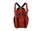 Sac à dos en cuir rouge - sécurisé - B418