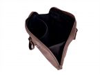 Cartable business fin en cuir cognac - 2 poignées - 9515